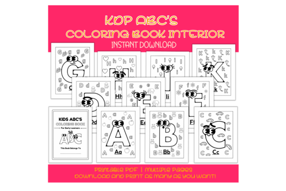 Download KDP ABC's Coloring Book Interior - K Collection