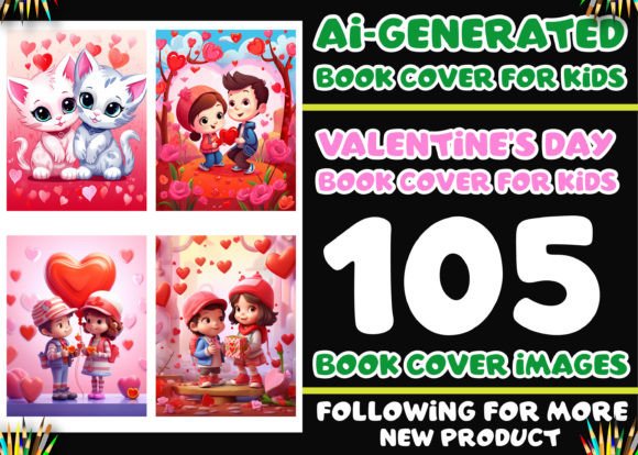 Download Valentine's Day Book Cover for Kids KDP - K Collection
