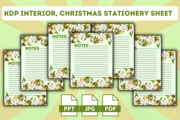 Download KDP Interior, Christmas Stationary Sheet - K Collection