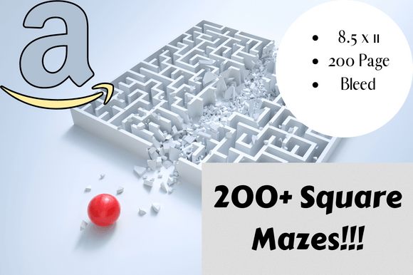 Download 200 Square Mazes Activity Sheets - KDP - K Collection
