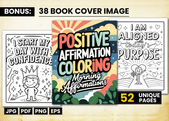 Download Positive Affirmation Adult Coloring Book - K Collection