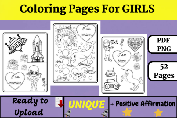 Download Coloring Pages for GIRLS (KDP) - K Collection