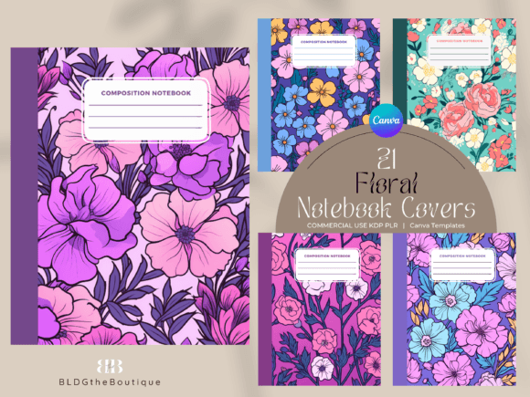 Download Floral Composition Notebook Covers KDP - K Collection