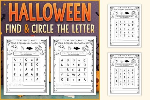 Download Halloween Alphabet Letter Worksheets - K Collection