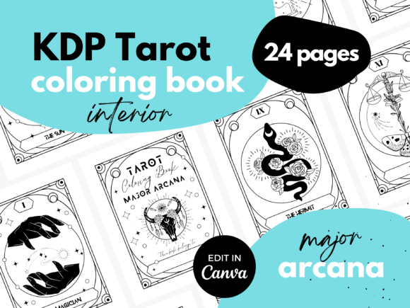 Download Tarot Coloring Book ♥ Canva - K Collection