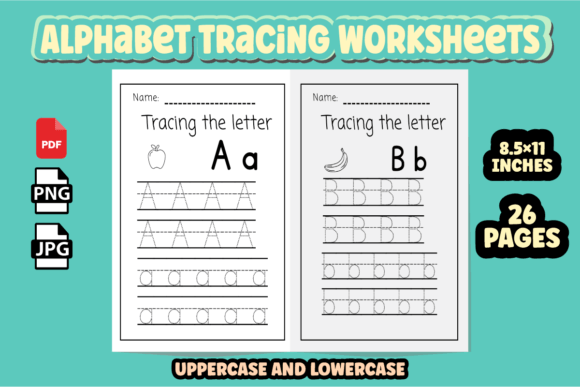 Download Alphabet Tracing Worksheets for KDP - K Collection