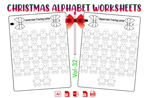 Download Holiday Christmas ABC Tracing Book - K Collection