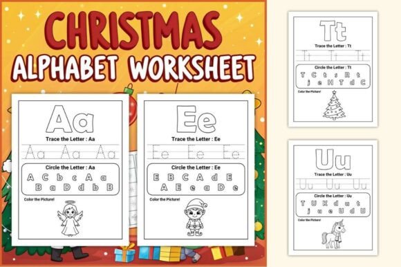 Download A–Z Christmas Alphabet Worksheets - K Collection