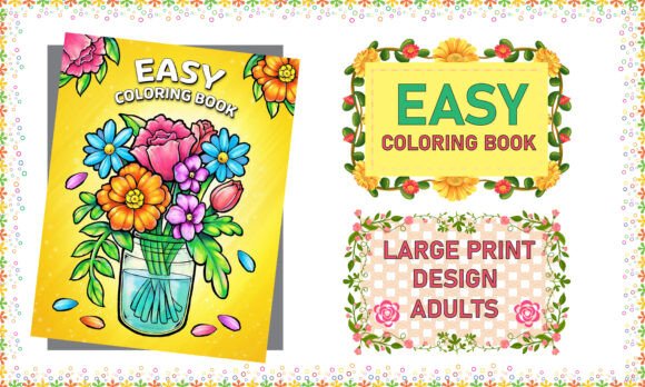 Download Bold and Easy Large Print Coloring Book - K Collection