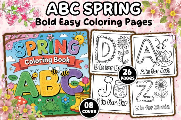 Download ABC Spring Coloring Book for Kids - K Collection