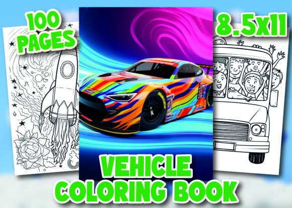 Download Vehicle Coloring Pages for Kids - K Collection