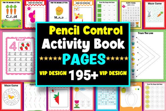 Download Pencil Control Activity Book for Kids - K Collection