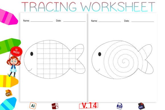 Download Pencil Control Pages for Kids - K Collection