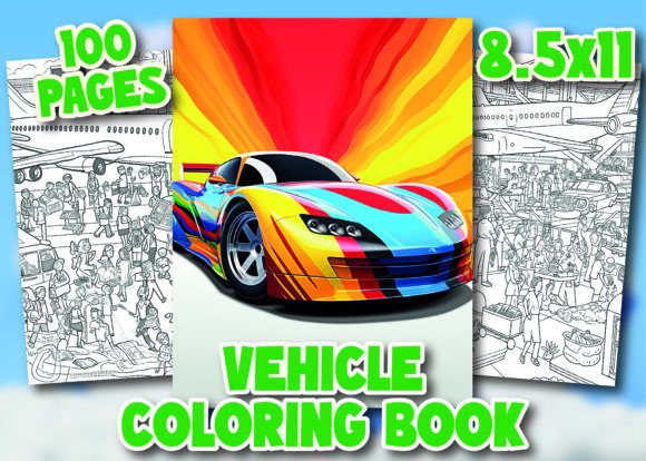 Download Vehicle Coloring Pages for Kids - K Collection