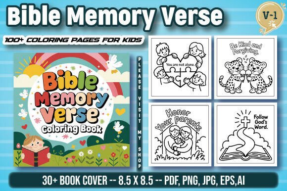 Download Bible Memory Verse Coloring Book - K Collection
