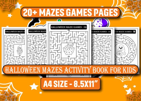 Download Halloween Mazes Activity Book for Kids - K Collection