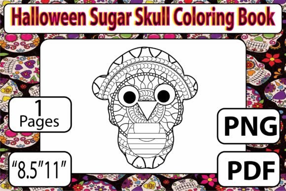Download Sugar Skull Coloring Page for Adults - K Collection