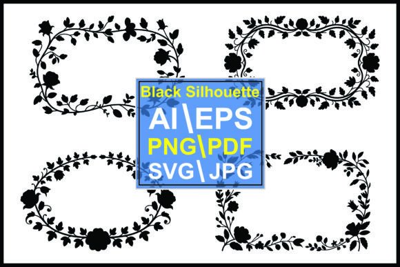 Download Black Floral Frame Borders Flowers - K Collection