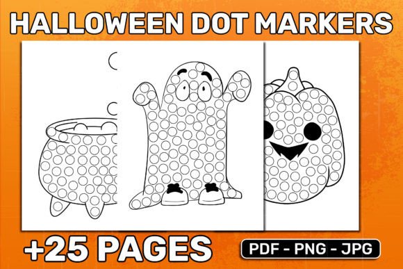 Download HALLOWEEN DOT MARKERS ACTIVITY BOOK - K Collection