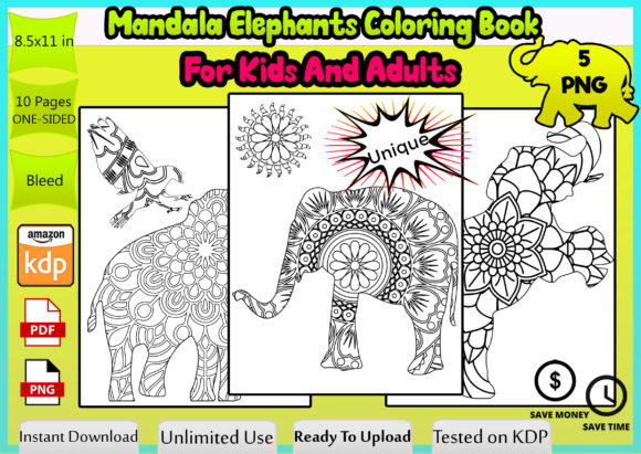 Download Mandala Elephant Coloring Book - K Collection