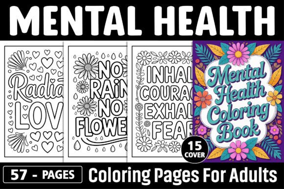 Download Adult - Mental Health Coloring Book - K Collection