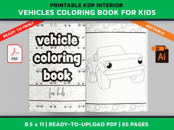 Download Vehicle Coloring Book for Kids - K Collection