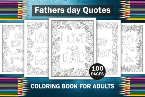 Download Fathers Day Quotes Coloring Book - KDP - K Collection