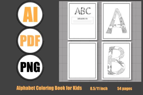 Download KDP: ABC Alphabet Coloring Book for Kids - K Collection