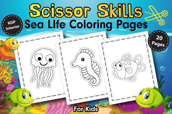 Download Scissor Skills Sea Life Coloring Pages - K Collection