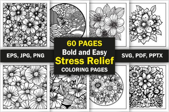 Download Stress Relief Coloring Book for Adults - K Collection