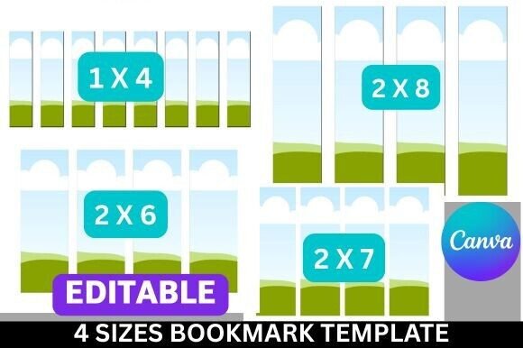 Download Editable Canva Bookmark Template - K Collection