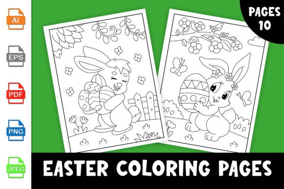 Download Easter Coloring Pages for Kids Vol-3 - K Collection