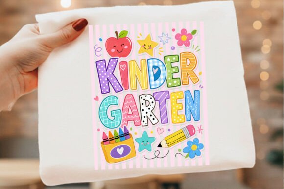 Download Striped Kindergarten Back to School Png - K Collection