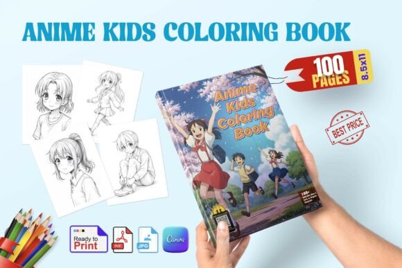 Download Anime Kids Coloring Book for Kids - K Collection