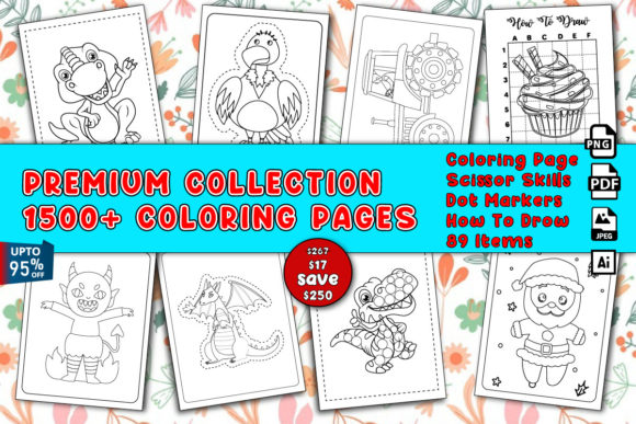 Download KDP Coloring Pages for Kids Bundle - K Collection