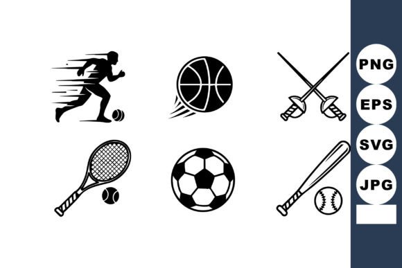 Download Sports Icons Set Featuring Soccer, Baske - K Collection
