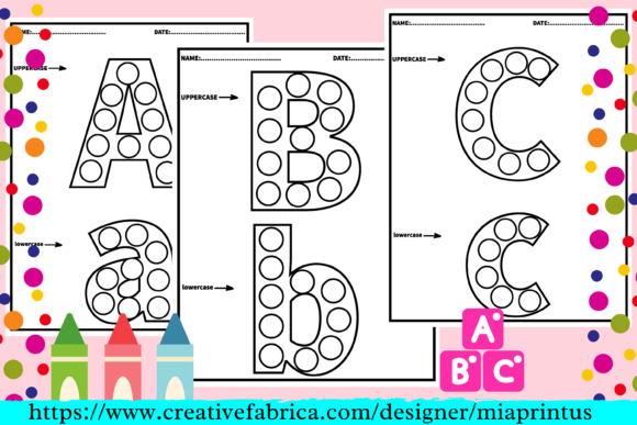 Download ABC Dot Marker for Kindergarten - K Collection