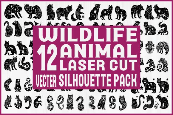 Download Wildlife Animal Silhouette SVG Pack - K Collection