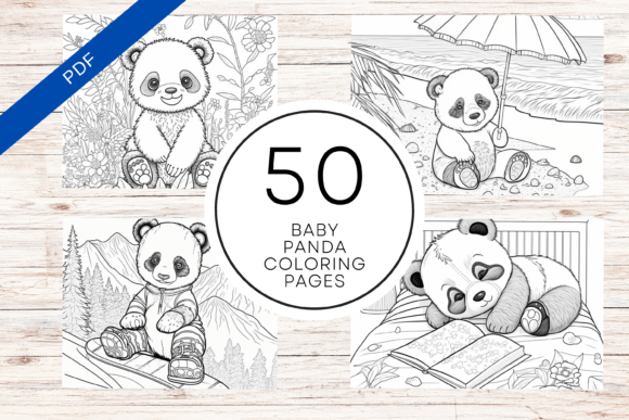 Download Baby Panda Coloring Book - K Collection