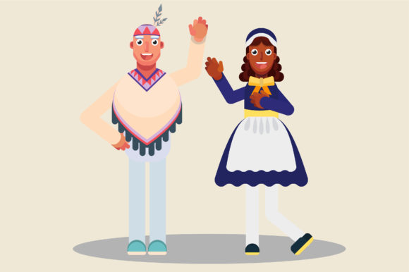 Download Teens Says Hello - Thanksgiving Theme - K Collection