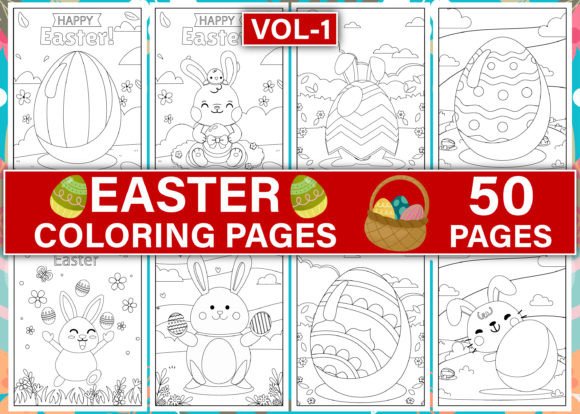 Download Easter Coloring Book for Kids Vol-1 - K Collection