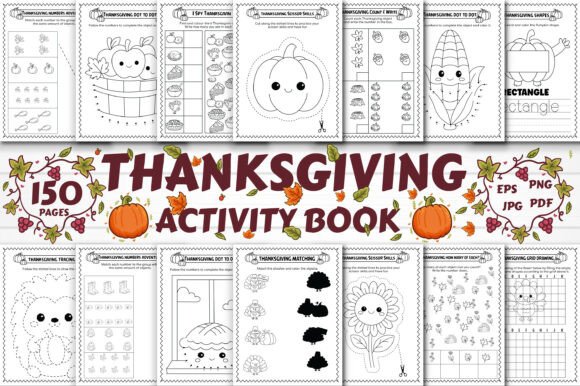 Download Thanksgiving Activity Book for Kids - K Collection