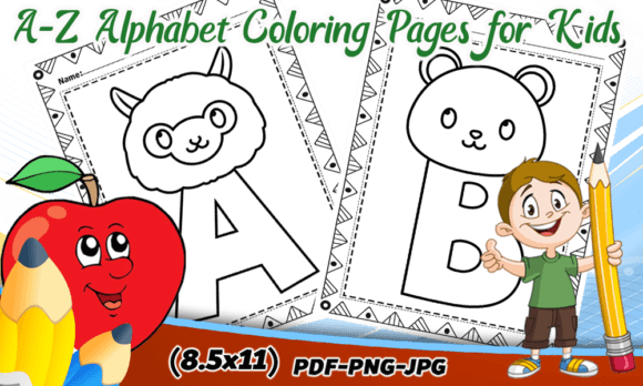 Download A-Z Alphabet Coloring Pages for Kids - K Collection