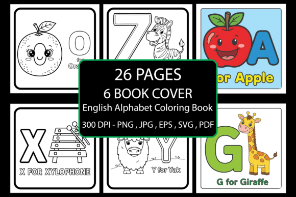 Download English Alphabet Coloring Book - K Collection