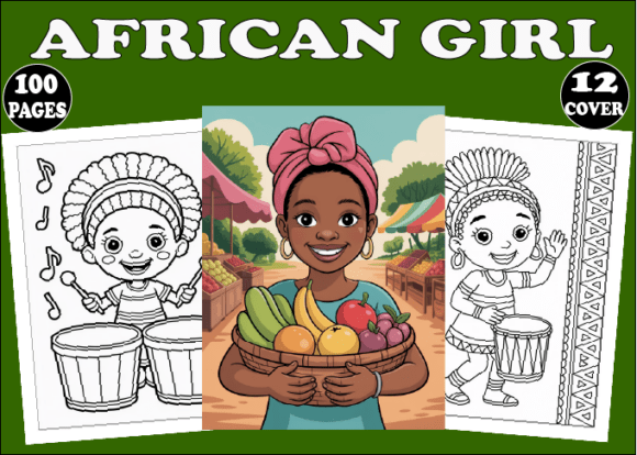 Download African Girl Coloring Pages for Kids - K Collection