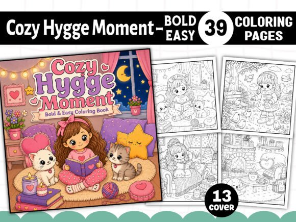 Download Cozy Hygge Moment Coloring Book - K Collection
