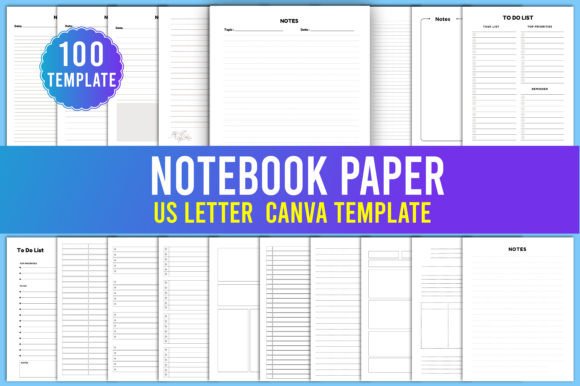 Download Notebook Paper Mega Bundle KDP Interiors - K Collection