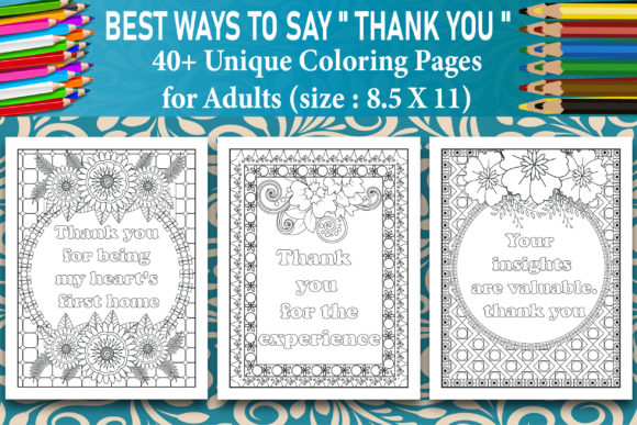 Download Gratitude Quotes Coloring Book Interior - K Collection