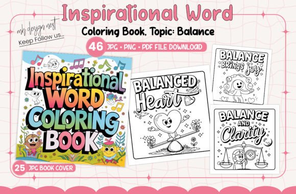 Download Balance Inspirational Word Coloring Book - K Collection