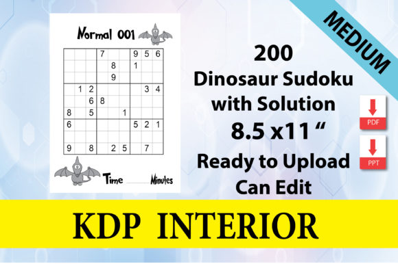 Download Dinosaur Sudoku Level Normal 200 Puzzle - K Collection